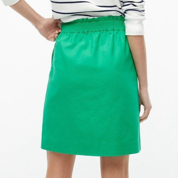 J. CREW Women's NEW Linen Blend Pull-On City Skirt "Modern Clover" | Size 12 - Picture 3 of 12